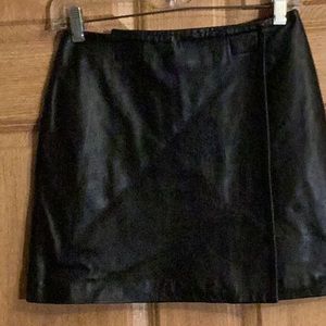 Genuine leather wrap  skirt size2